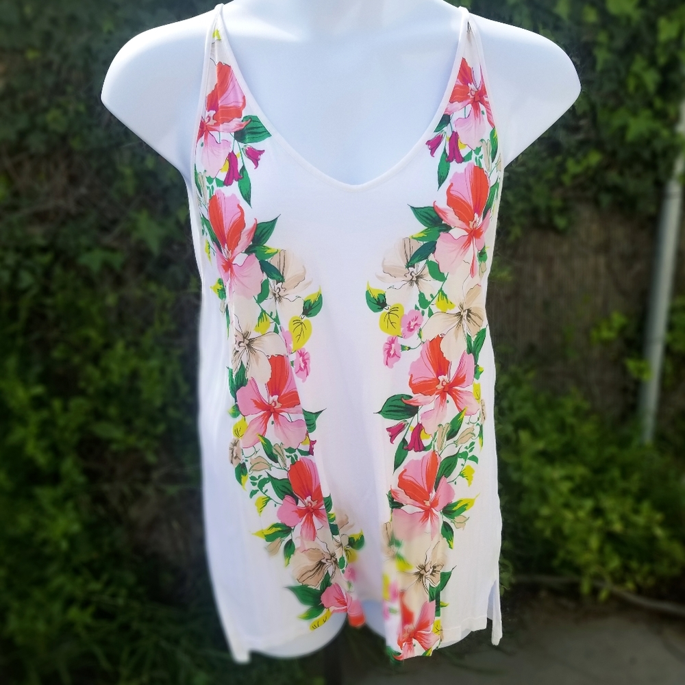 Tropical Floral Tank (top only)